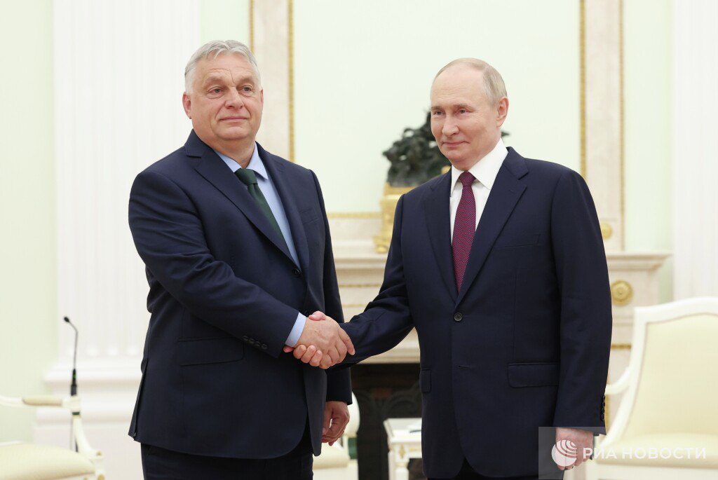 isw hungarian pm orbán appears augmenting russian info ops victor president vladimir putin moscow 5 july 2024 ria novosti orban meets