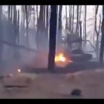 Four T-80BVMs and Fuel Truck Destroyed in Luhansk: Possibly Thermite Drones?