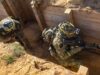 Future Ukrainian commanders improving trench assault skills in UK training