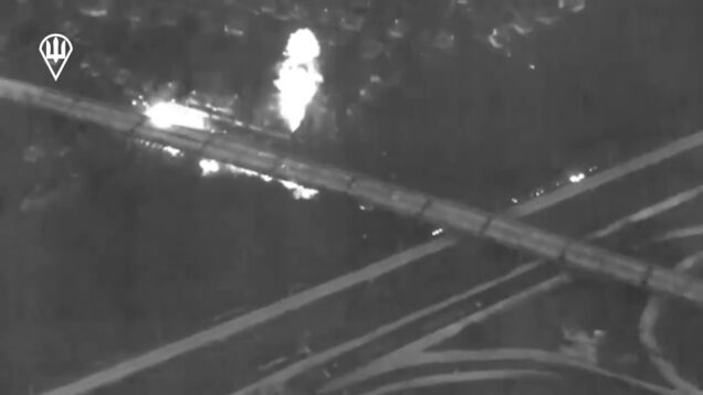 HIMARS Destroys Russian MLRS Or SAM System Under a Bridge