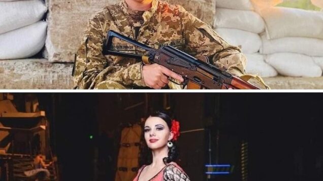 Her husband died 3 years ago in eastern Ukraine. So