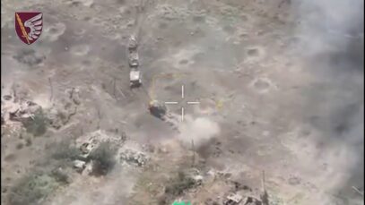 Huge Russian Attack Consisting of 45 APCs, 12 Tanks, 12