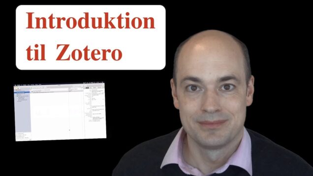 Hvordan bruger man Zotero?