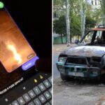 investigation russian-orchestrated arson attacks leads russian terrorist threats ukraine illustration rfe/rl skhemy project's showed how intelligence services recruit ukrainians including minors set fire cars ukrainian military