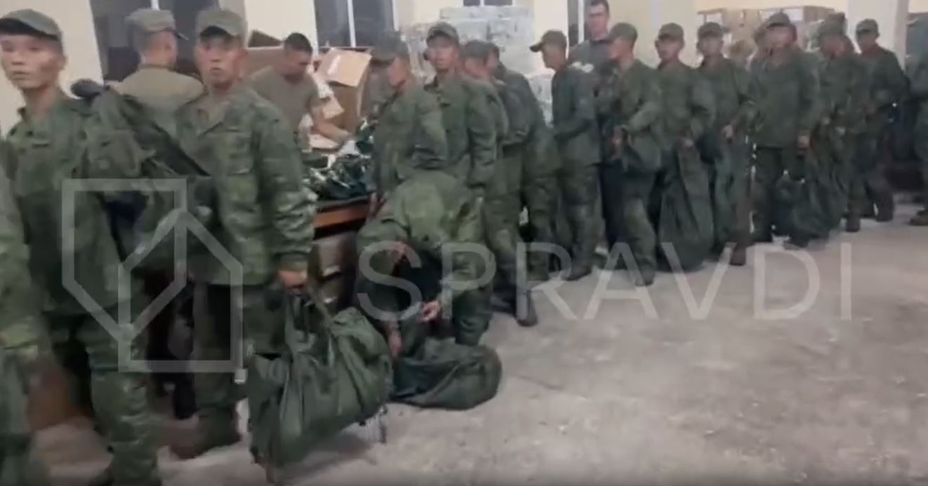 north korean soldiers receiving military-issued gear base russia october 2024 ukrainian government-run telegram channel spravdi dprk rushka