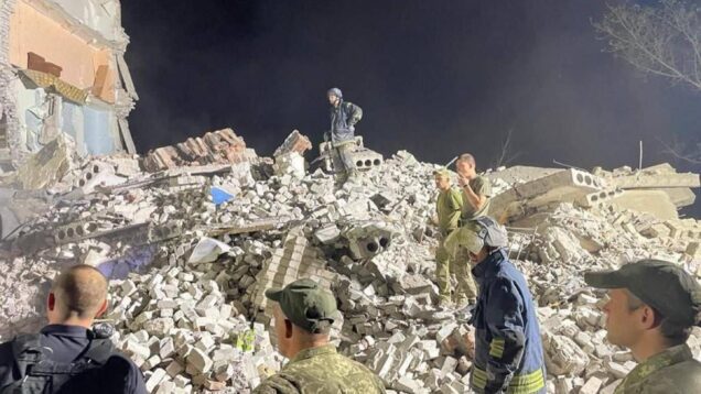 Last night Russia attacked from “Uragan” on a residential five-storey