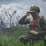 An FPV drone operator during the Victory Drones training