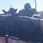 Many Wrecked Russian Vehicles Near Vodyane, Donetsk Filmed by Russian Soldier