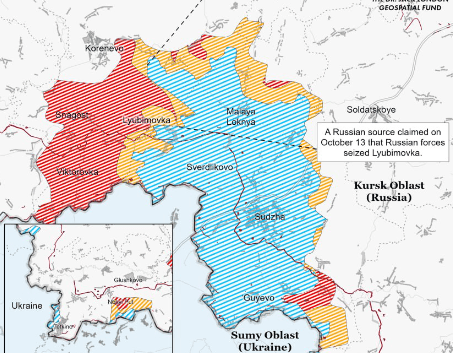 Media: Russia retakes 100 km² in Kursk Oblast in a week, quarter of losses to Ukraine