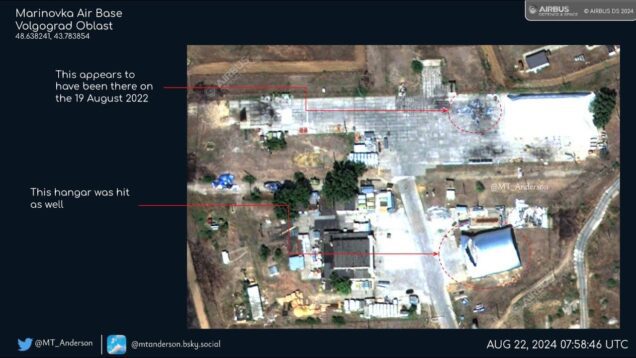 Multiple Su-34 and Su-24 Destroyed and Damaged at Marinovka Air