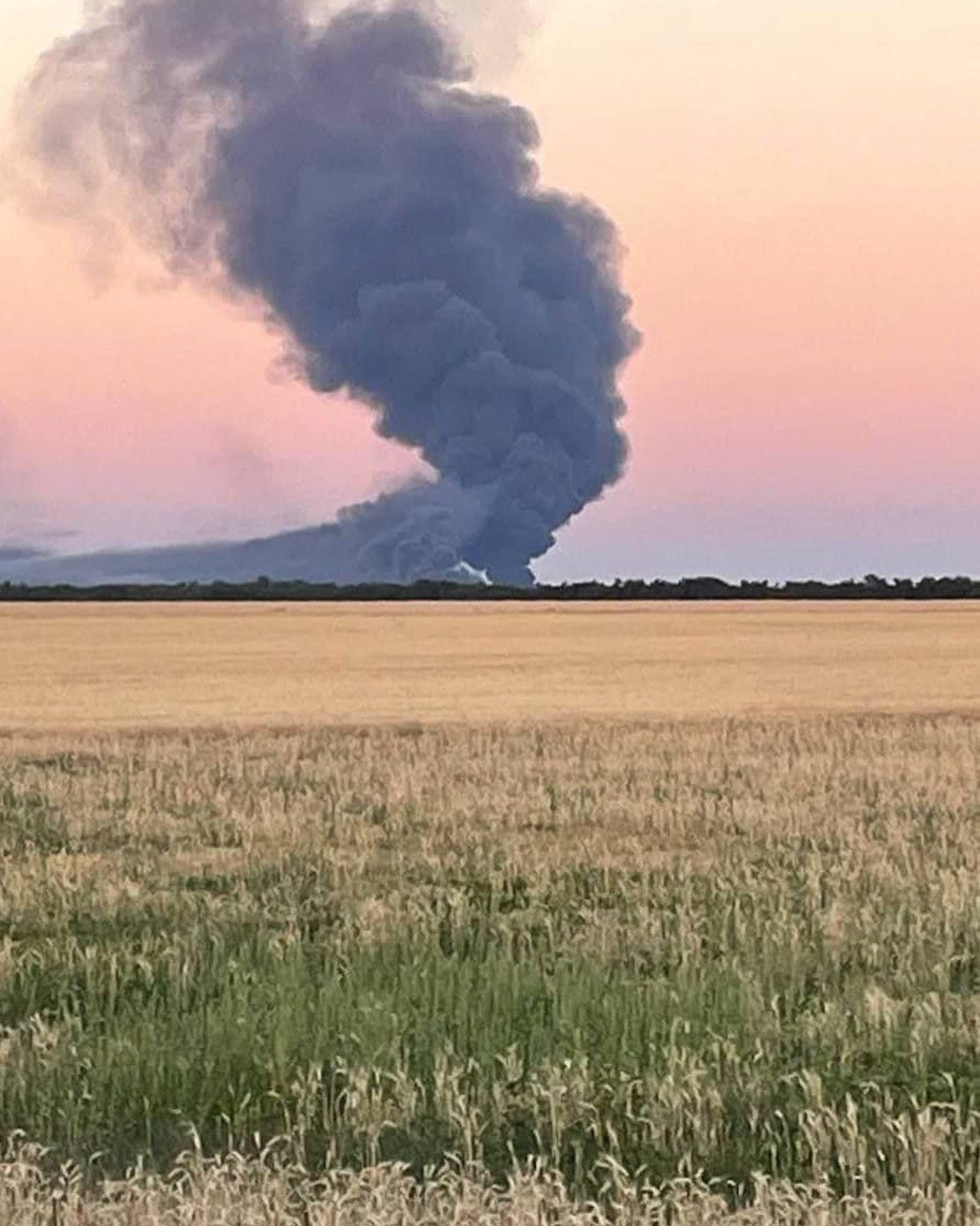 Occupied Melitopol airport where russian soldiers had their military base - ther