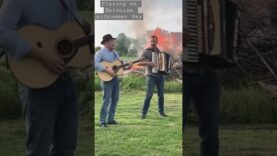 Playing on Estonian midsummer day