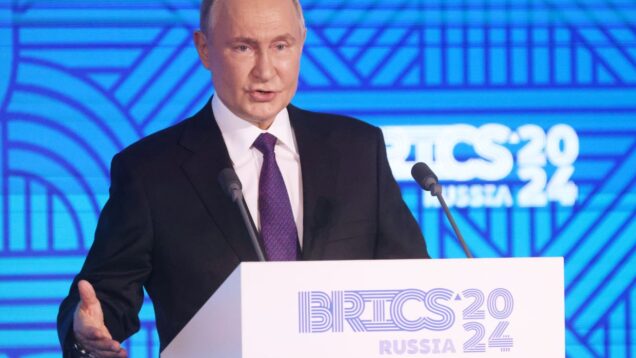 Putin hosts BRICS summit in Russia but Brazilian and Cuban