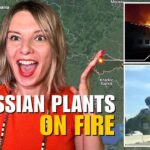 RUSSIAN PLANTS ON FIRE: UAV STRIKE IN KURSK REGION Vlog 746: War in Ukraine