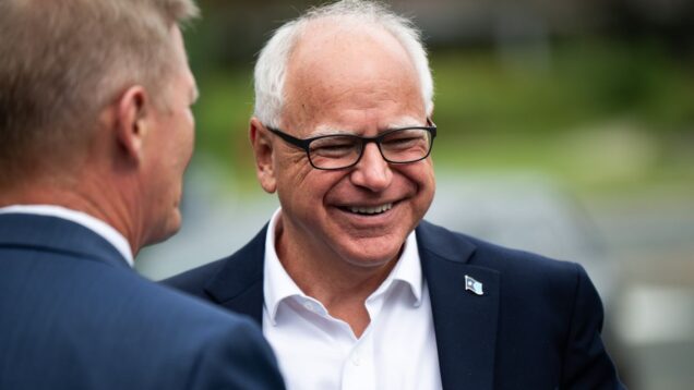 Russia-linked disinformation campaign spreads false claims about Tim Walz, US