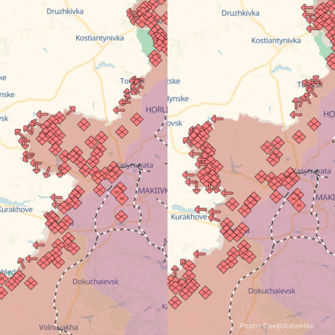 Russian advances in last 2 months 2024