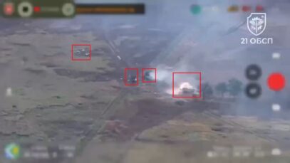 Russian Column Defeated Near Pokrvosk — At Least Five Vehicles