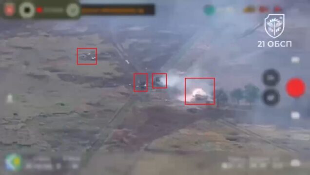 Russian Column Defeated Near Pokrvosk — At Least Five Vehicles