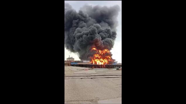Russian Ferry Conro Trader Hit by Neptune at Port Kavkaz!