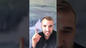 Russian T-72 drives max-speed into the lake under Ukrainian artillery