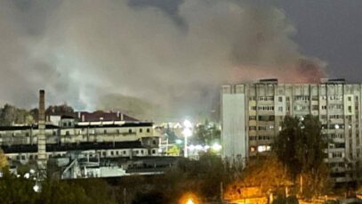 Russian electronics plant reportedly on fire after drone strike in