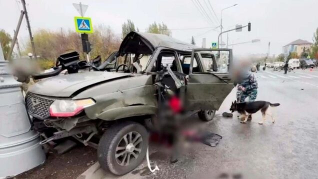 Russian major killed by car bomb in occupied Luhansk, Ukraine's