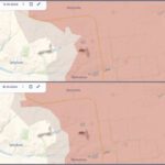 russians try encircle donetsk's selydove targeting nearby vyshneve infantry armor ground control donetsk oblast 15 16 october 2024 russian-occupied area marked pink map