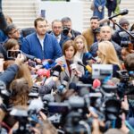 sandu claims 300000 votes bought fraud unprecedented scale first round moldova's presidential election president maia briefing journalists chisinau newsmakermd photo_2024-10-20_13-27-17