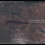 Satellite Imagery Shows Smoke from the Proletarsky, Rostov Oil Depot Fire Extends 105 Kilometers