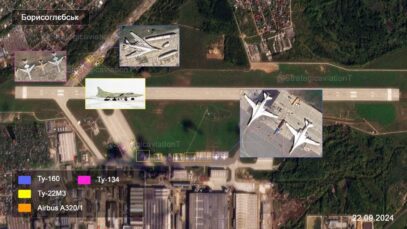 Satellite Imagery of 4 Russian Air Bases: 3 Tu-160 Bombers