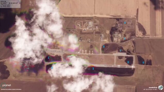 Satellite Images of Morozovsk Air Base Show Ammo Storage Completely