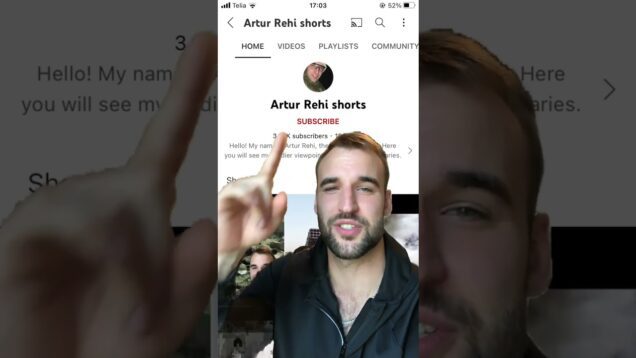 Shorts about war in my new channel – Artur Rehi