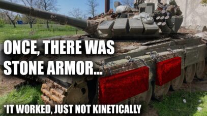 Stone Armor on Russian Tanks – Improvised Armor
