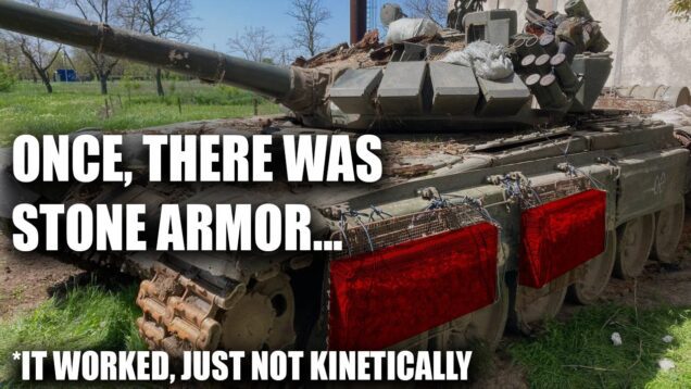 Stone Armor on Russian Tanks – Improvised Armor