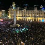 Tens of thousands of Georgians rally in support of EU accession ahead of upcoming parliamentary election