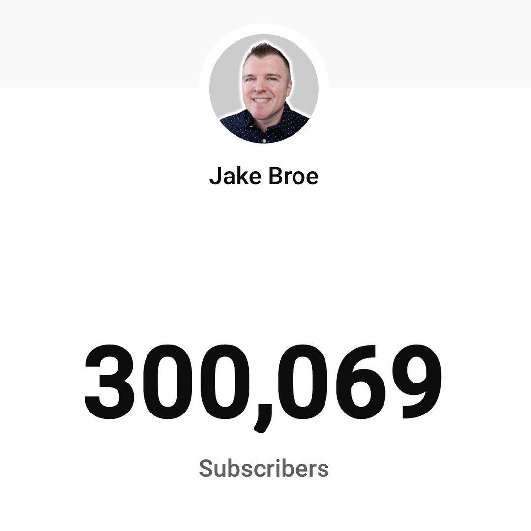 Thanks for 300K subs on YouTube everyone! I am incredibly grateful and humbled by all of your suppor