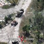 Two Russian Tanks Destroyed by Very Accurate Artillery in Krasnohorivka