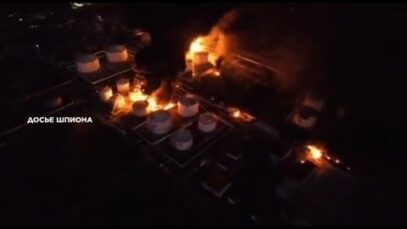 Two Ukrainian Missiles Hit Feodosia, Crimea Oil Facility [new drone