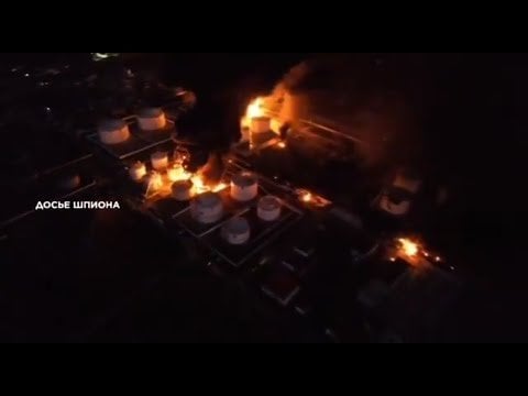 Two Ukrainian Missiles Hit Feodosia, Crimea Oil Facility [new drone footage]