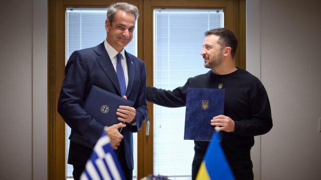 Ukraine signs bilateral security agreement with Greece
