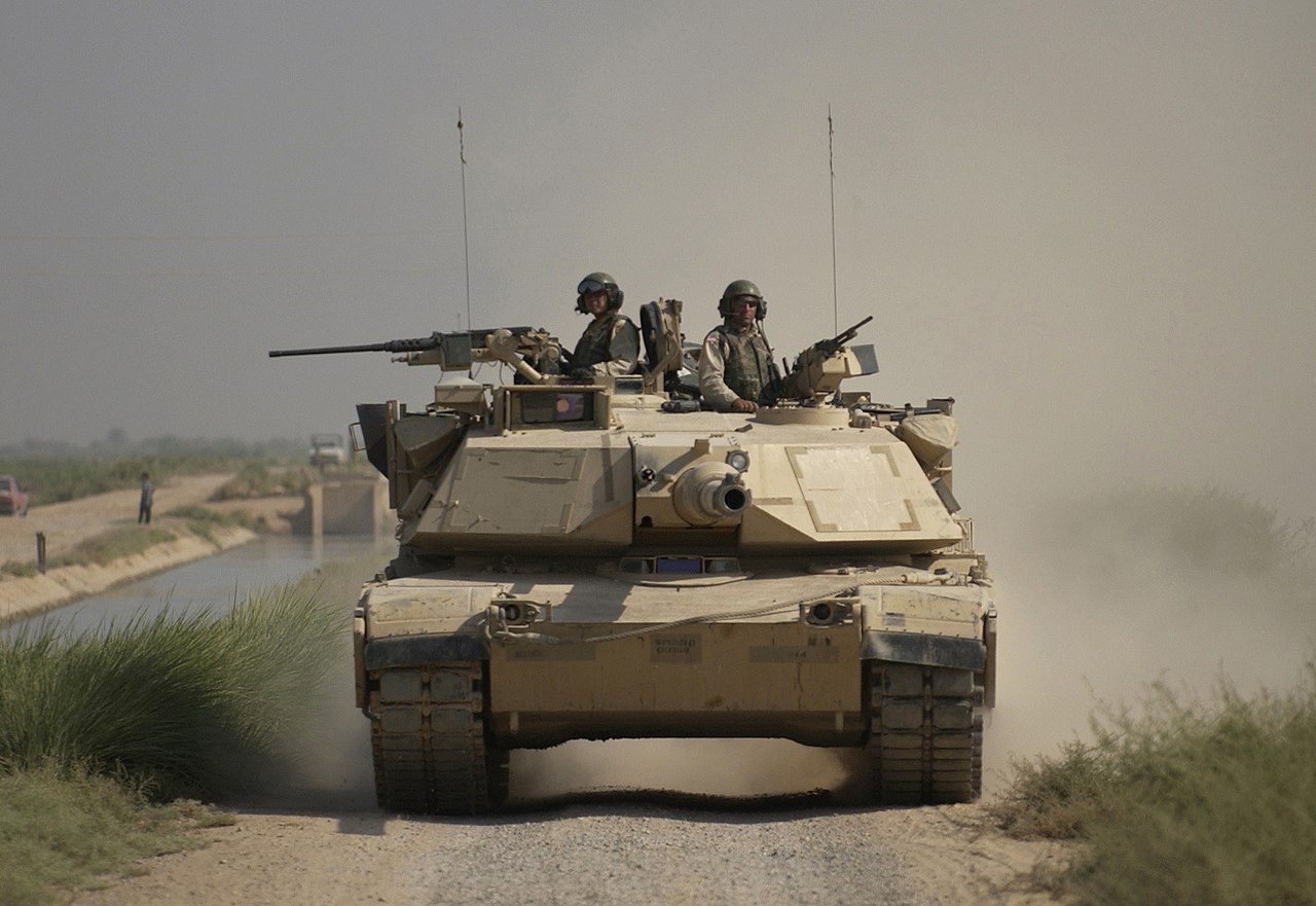 M1A1 Abrams tank, photo via Wikimedia.