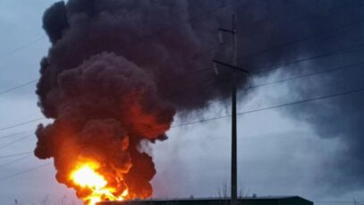 Ukrainian Defense Forces strike oil terminal in Russian-occupied Feodosia