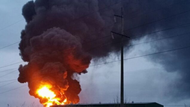 Ukrainian Defense Forces strike oil terminal in Russian-occupied Feodosia