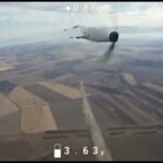 Ukrainian Drone with a Stick Attacks a Russian Zala Drone