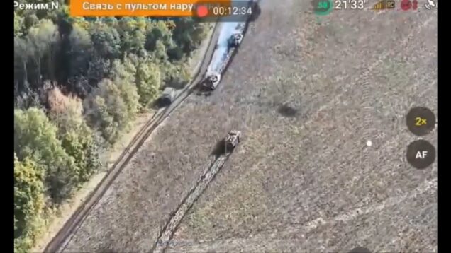 Ukrainian Tank Destroys Russian BTR-82 At Very Close Range in