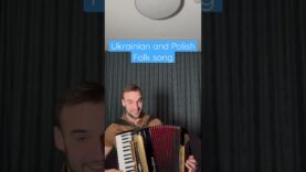 Ukrainian and Polish folk song on accordion