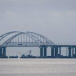 The Kerch bridge, also known as the Crimean bridge