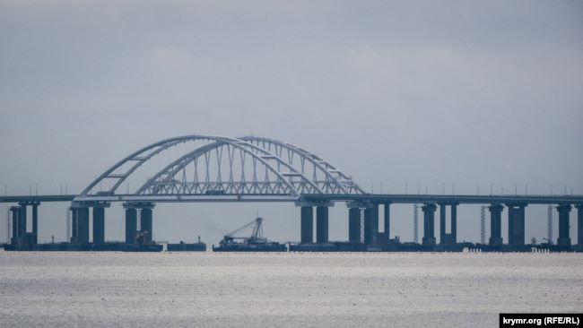 The Kerch bridge, also known as the Crimean bridge