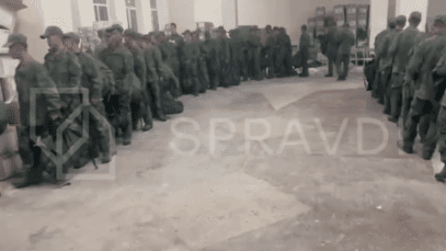 Video purportedly showing North Korean soldiers at Russian military camp