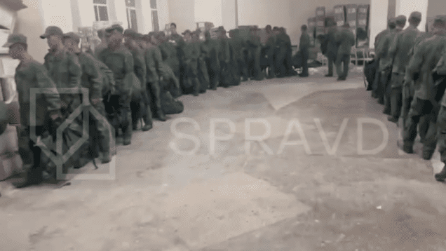 Video purportedly showing North Korean soldiers at Russian military camp